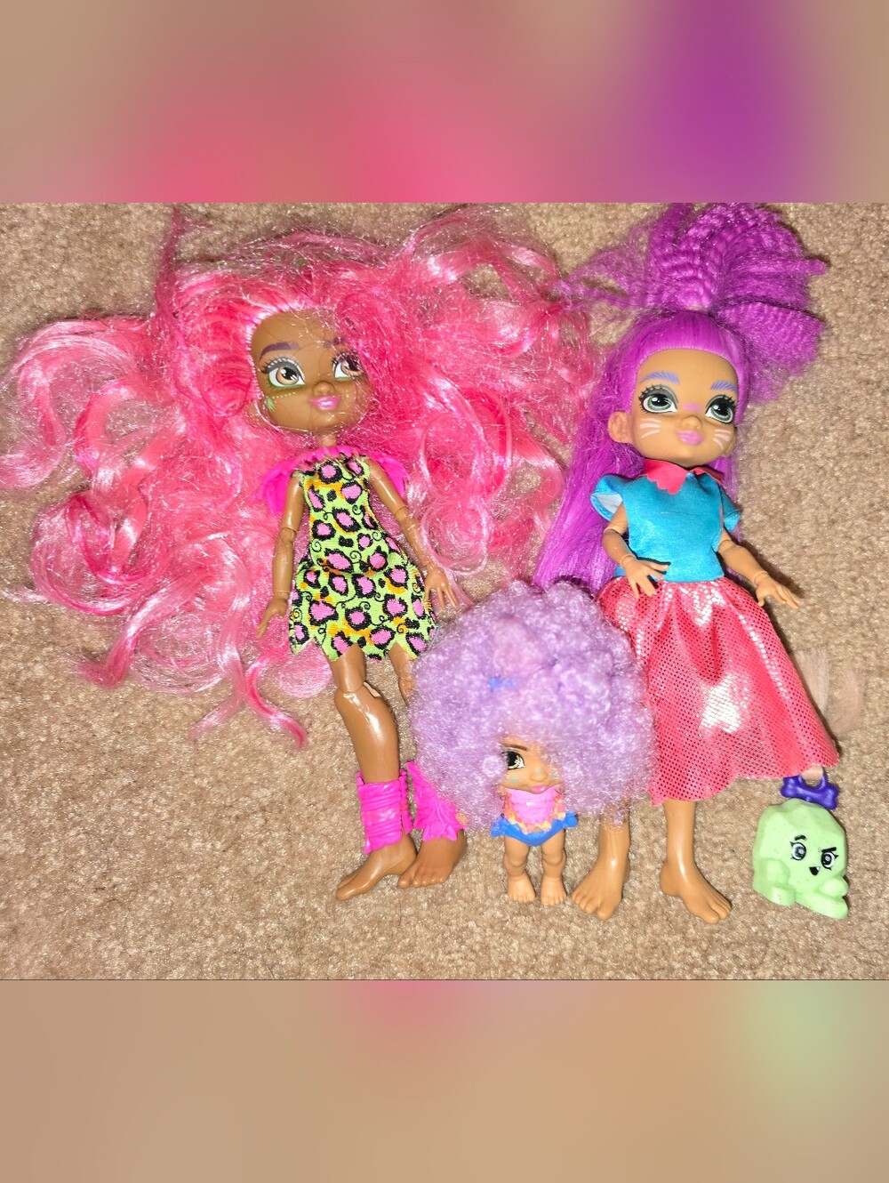 Lot of Mattel Cave Club Dolls Pre-owned